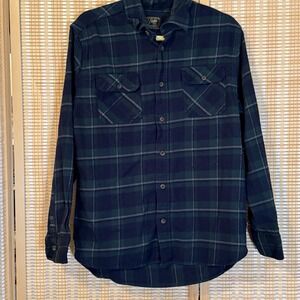 Jachs Heritage Mens M Flannel Long Sleeve Button Up Plaid Western Preppy‎ Ranch